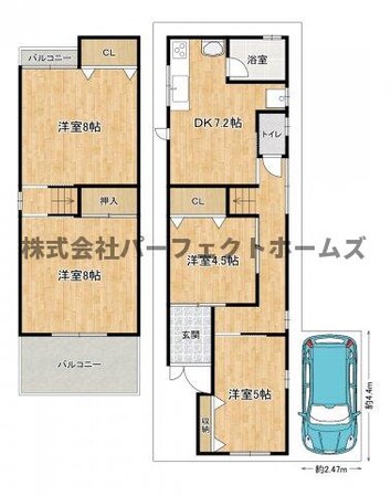 堂山3丁目戸建て（M501）の物件間取画像